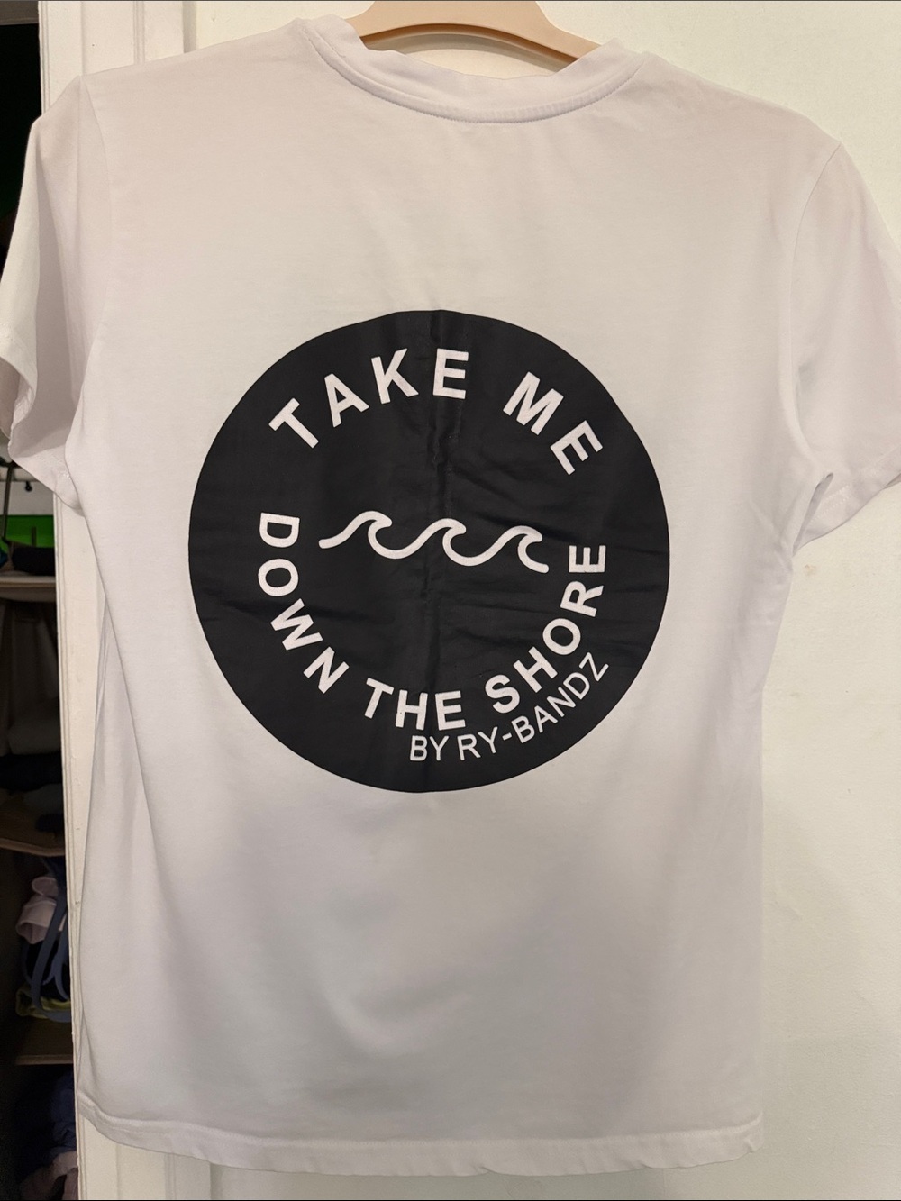 Take Me Down The Shore White Graphic Tee